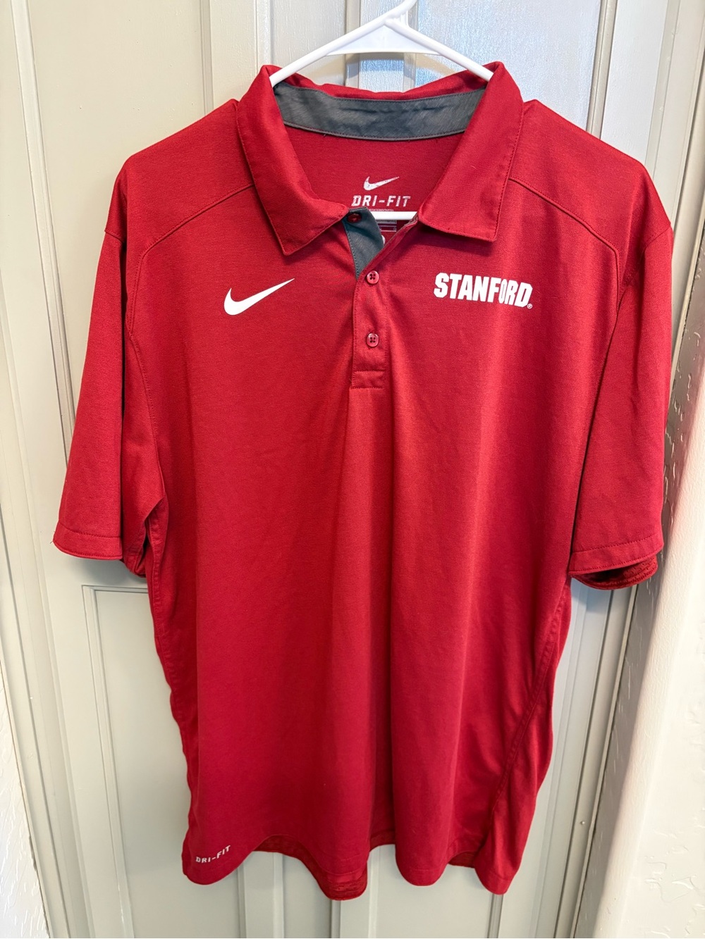 Nike Red Stanford Dri-FIT Polo Shirt